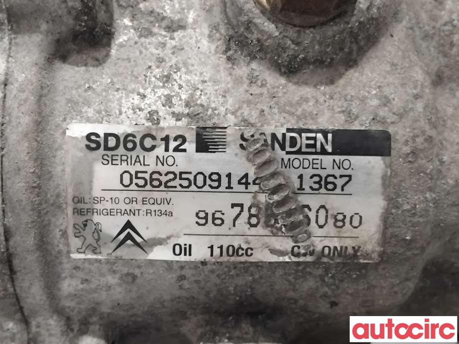 Aircondition kompressor til Citroën Berlingo 2008-2015 (Type II, Fase 1)  (CITROEN|648701|SD6C121367|1671553680)