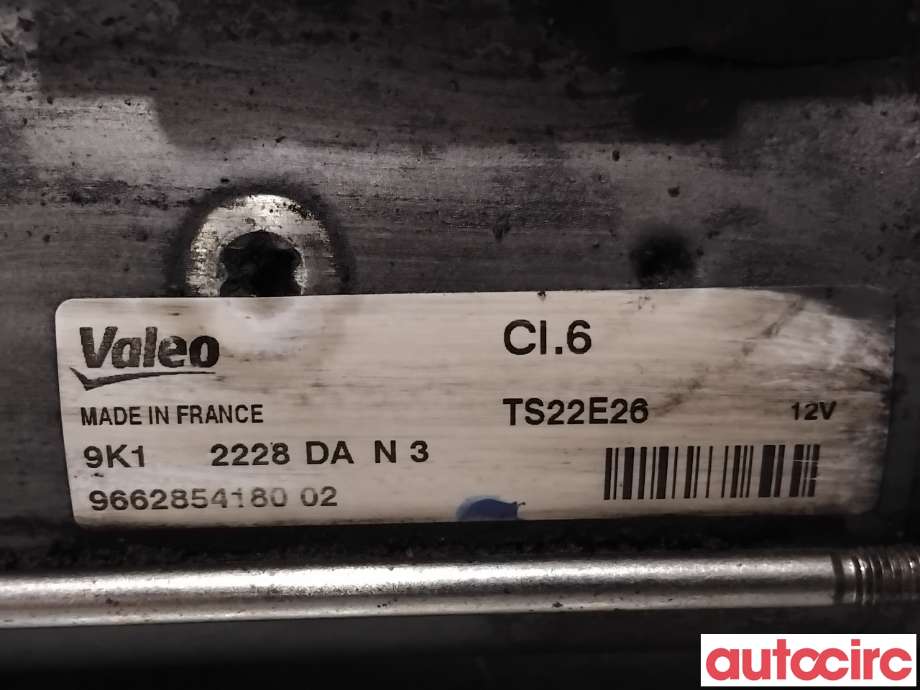 Starter diesel til Citroën Berlingo 2008-2015 (Type II, Fase 1)  (5802CE|TS22E26|)