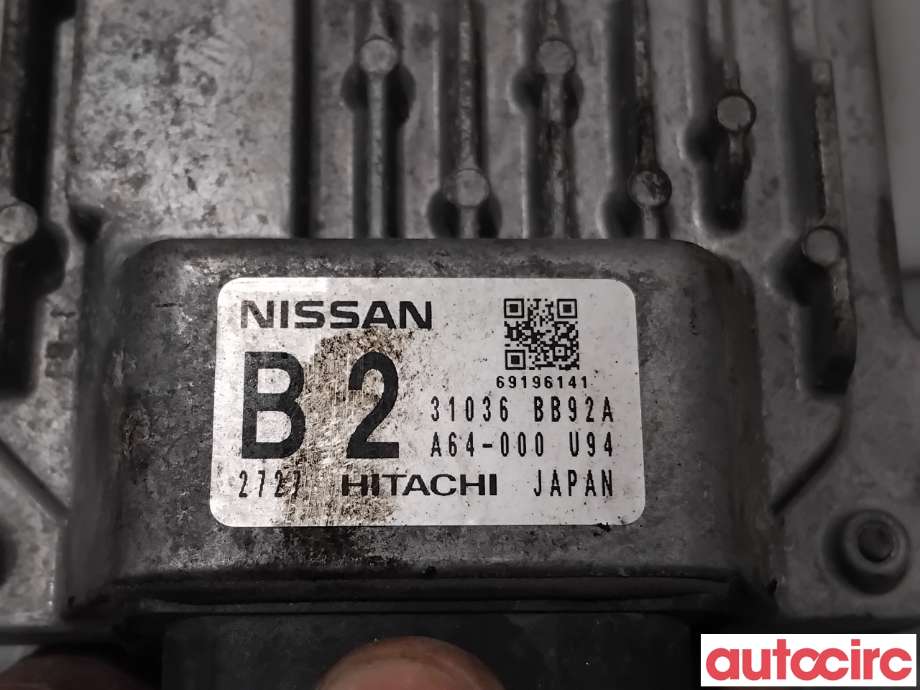 Styreenhet girkasse til Nissan Qashqai 2010-2014 (Type I, Fase 2)  (NISSAN|31036BB92A|A64-000|31036BB92B)