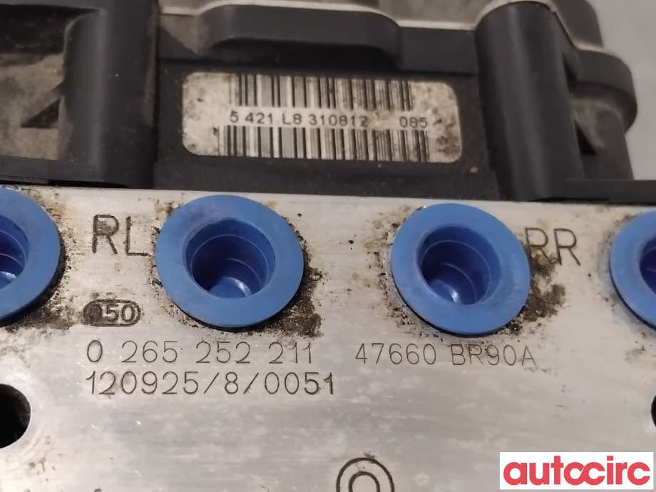 ABS sentral til Nissan Qashqai 2010-2014 (Type I, Fase 2)  (NISSAN|47660BR91A|0265252211|47660BR90A)