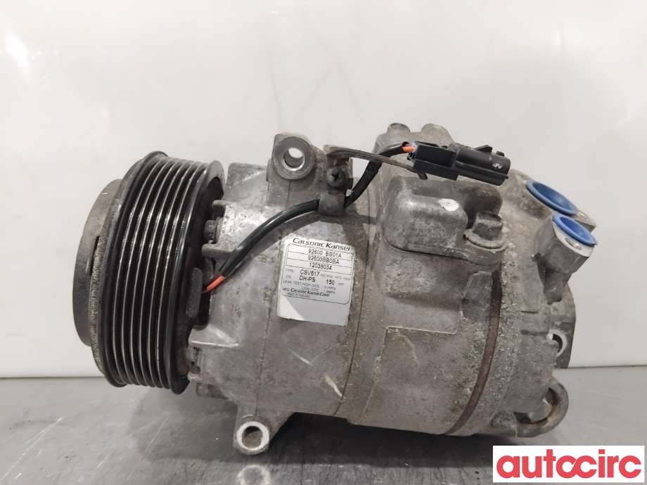 Aircondition kompressor til Nissan Qashqai 2010-2014 (Type I, Fase 2)  (NISSAN|92600BB01A|CSV617|92600BB02B)