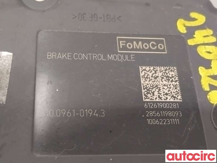 ABS sentral til Ford Focus 2011-2014 (Type III, Fase 1)  (FORD|1847182|100961-01943|BV61-2C405-AJ)