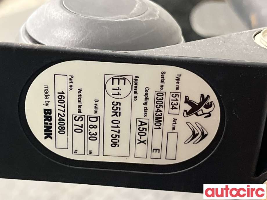 Hengerfeste til Citroën C4, Aircross 2012-2017  (CITROEN|NO NR||1607724080)
