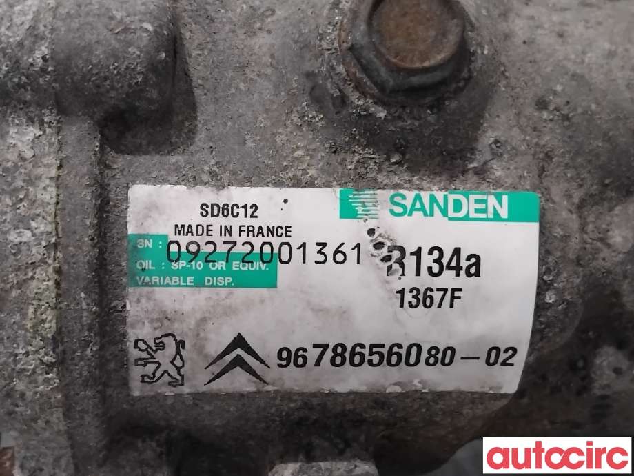 Aircondition kompressor til Peugeot 208 2012-2019 (Type I)  (PEUGEOT|1607424980|SD6C121367|1671553680)