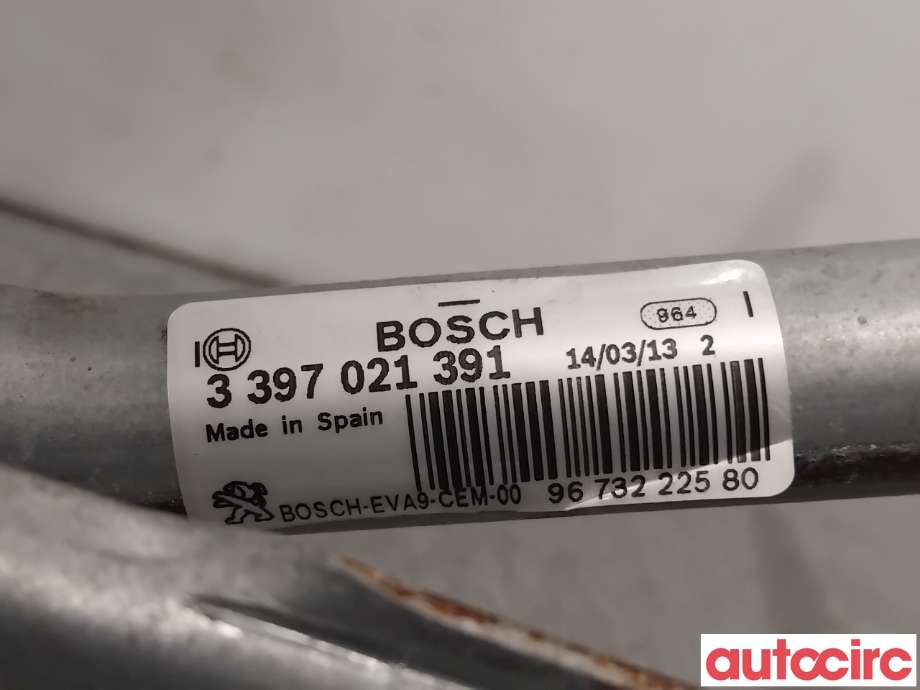 Viskermotor frontrute til Peugeot 208 2012-2019 (Type I)  (PEUGEOT|9673222580|0390241540)