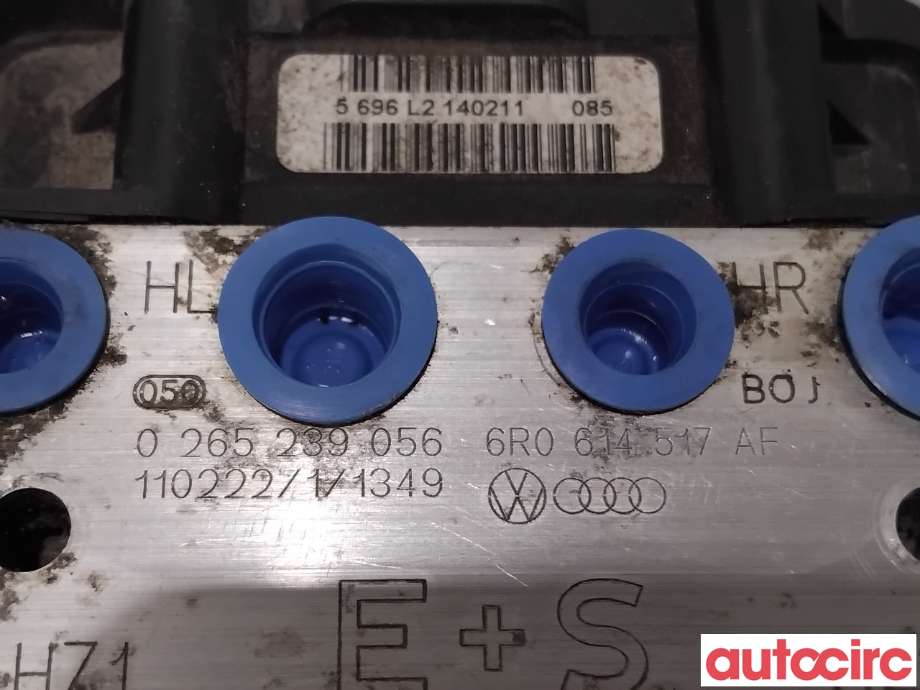 ABS sentral til VW Polo 2009-2014 (Type V, Fase 1)  (VOLKSWAGEN|6R0614517BA|0265239056|6R0614517AF)