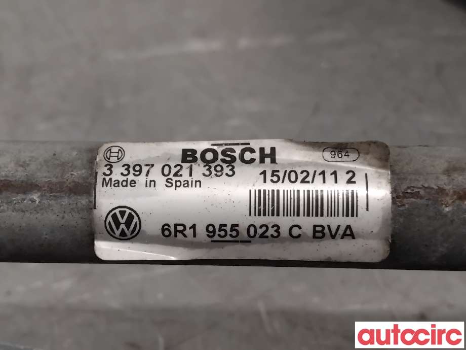 Viskermotor frontrute til VW Polo 2009-2014 (Type V, Fase 1)  (VOLKSWAGEN|6R1955023C|0390241566)