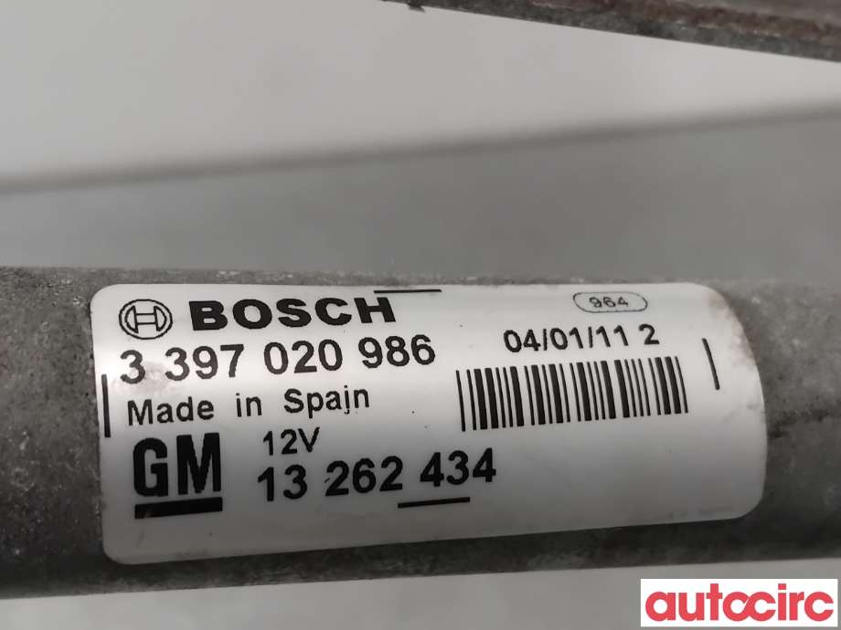 Viskermotor frontrute til Opel Astra J 2010-2015  (OPEL|13262434|1397220623)