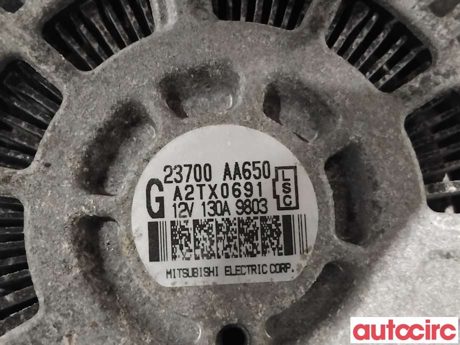 Dynamo til Subaru Outback 2009-2014 (Type IV)  (SUBARU|23700AA650|A2TX0691)