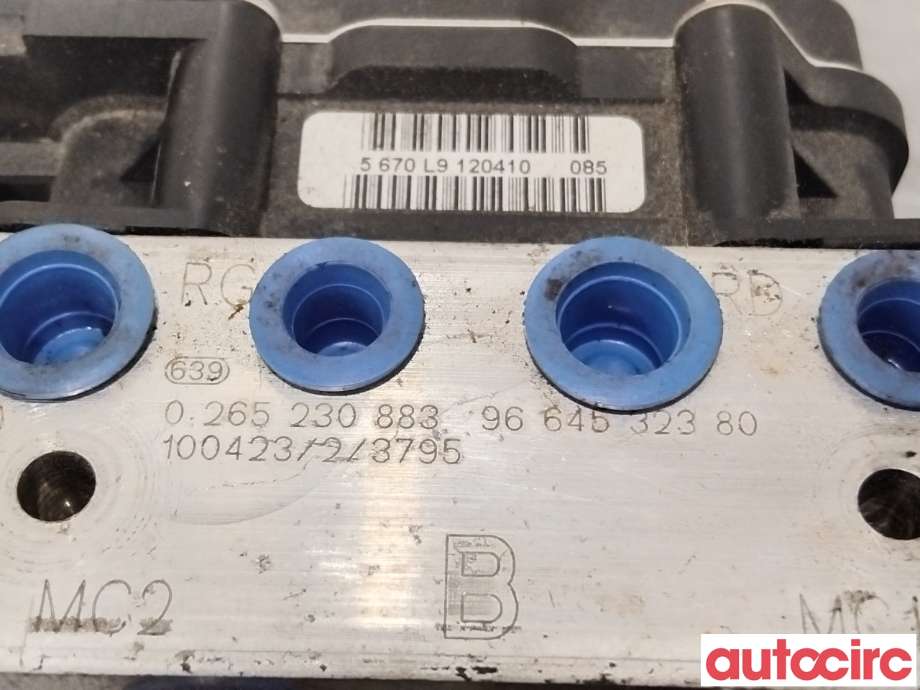 ABS sentral til Peugeot 3008 2009-2016 (Type I)  (PEUGEOT|4541QG|0265230883|1607510480)