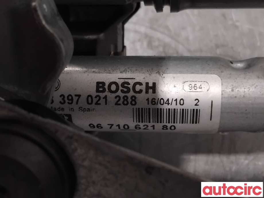 Viskermotor frontrute til Peugeot 3008 2009-2016 (Type I) (PEUGEOT|6405PZ|1397220576|9671062180)