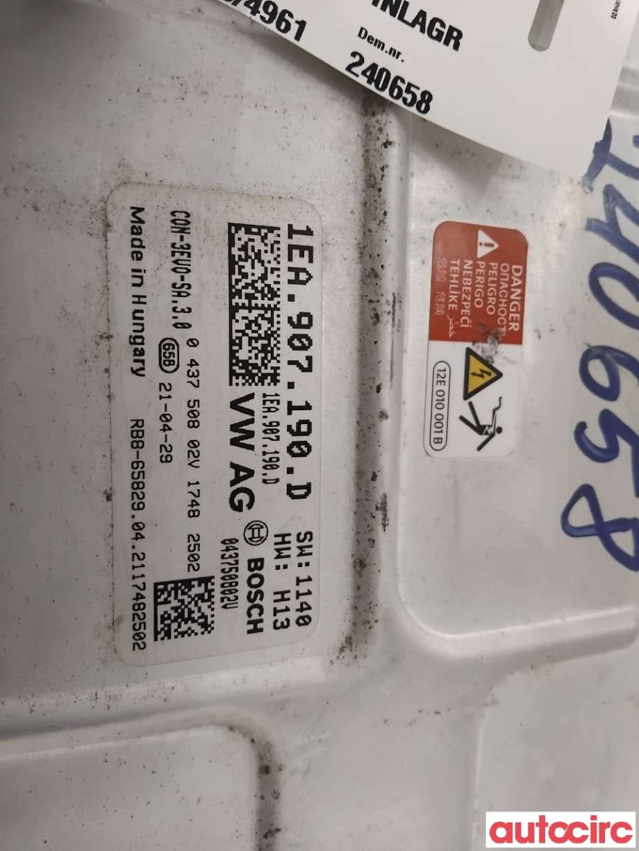 Inverter elbil til VW ID.4 2020-->>  (VOLKSWAGEN|1EA907190K|043750802V|1EA907190D)