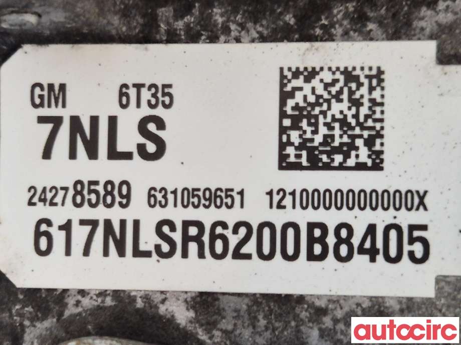 Girkasse automat til Opel Astra K 2015-->>  (OPEL|24278589|MNU|6T357NLS)