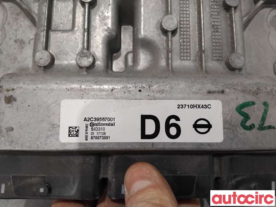 Styreenhet motor til Nissan Qashqai 2014-2021 (Type II)  (NISSAN|23710HX43C|A2C39567001)