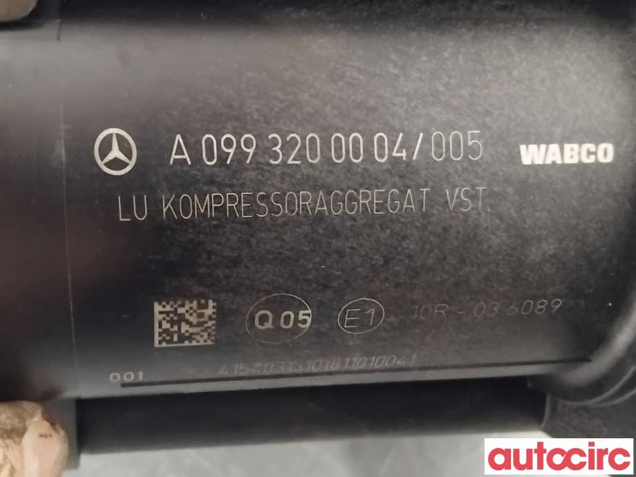 Kompressor nivå/luft til Mercedes GLC 2015-2022 (X253) (X253) (MERCEDES|A0993200004|4430200191)