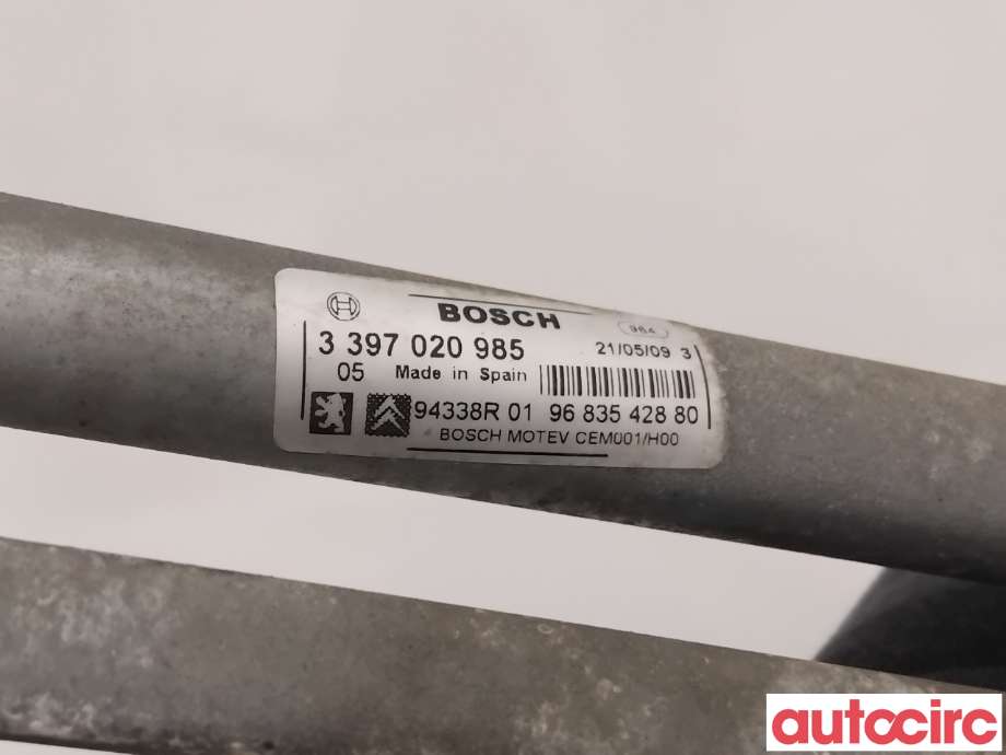 Viskermotor frontrute til Peugeot 308 2007-2011 (Type I, Fase 1)  (PEUGEOT|6405NN|0390241869|9683542880)