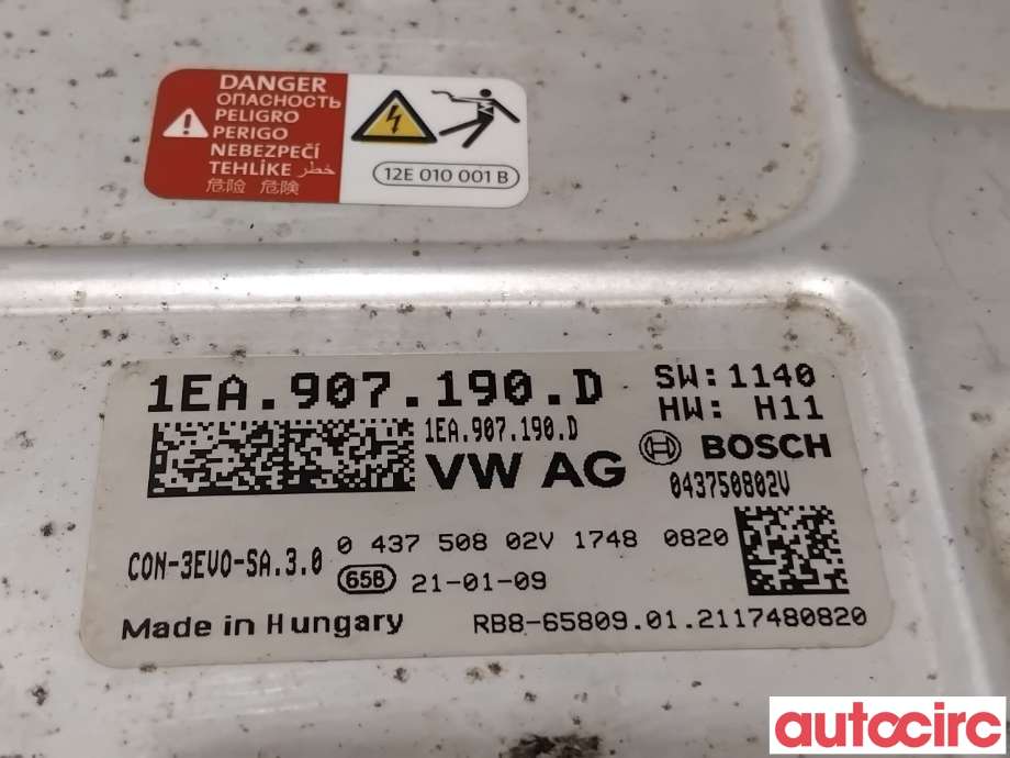 Inverter elbil til VW ID.4 2020-->>  (VOLKSWAGEN ID4|1EA907190K|043750802V|1EA907190D)