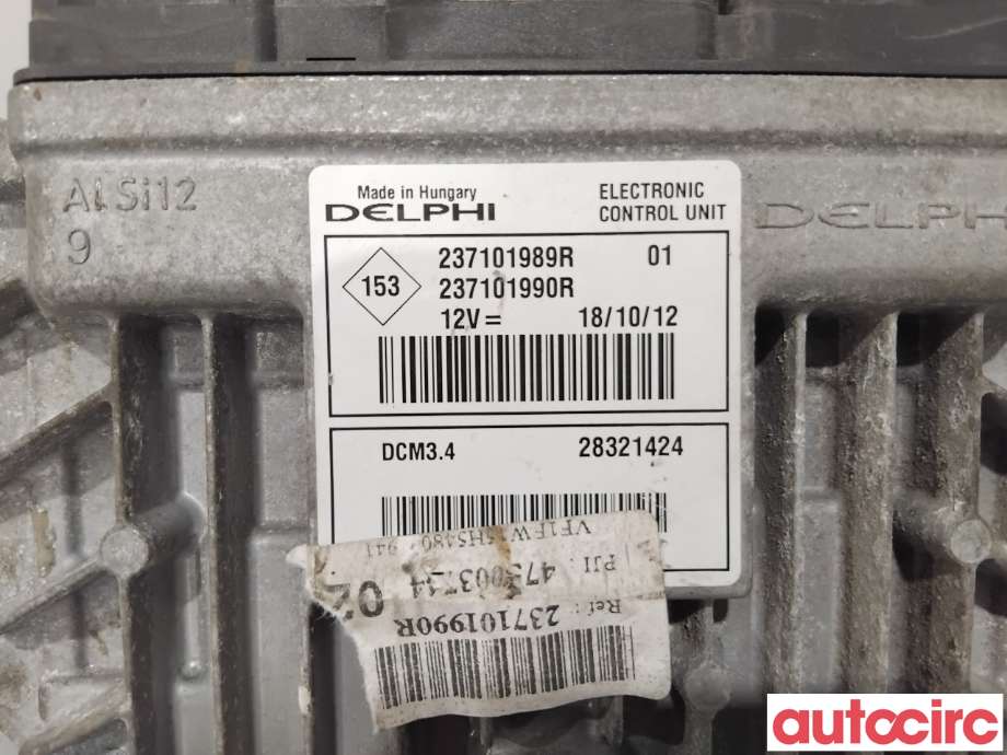 Styreenhet motor til Renault Kangoo 2008-2021 (Type II) (RENAULT|237101990R|28321424|237103942R)