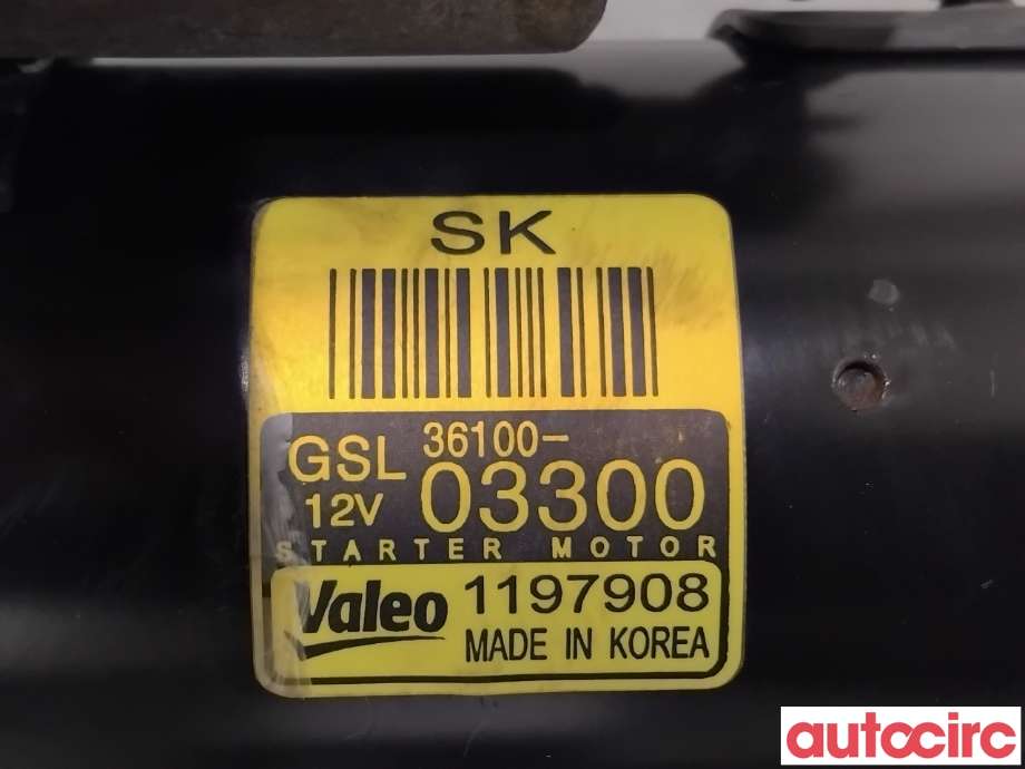 Starter til Kia Rio 2011-2017 Type III  (KIA|3610003300|1197908|36100-03300)