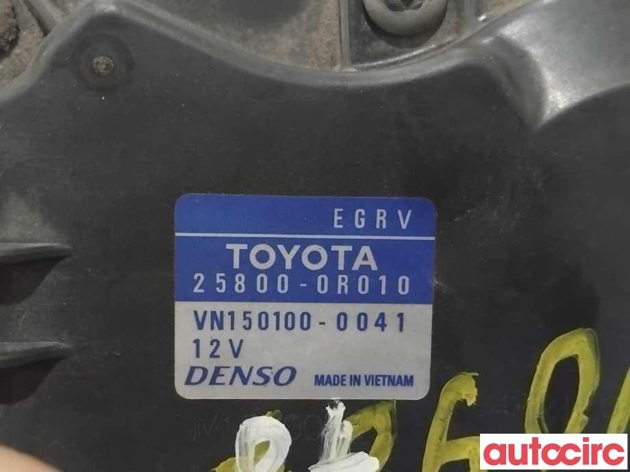 EGR-ventil til Toyota Avensis 2009-2015 (Type III, Fase 1)  (TOYOTA|258000R010|VN150100-0041|25800-0R010)