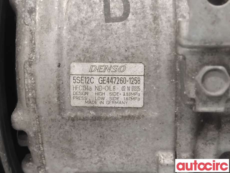 Aircondition kompressor til Toyota Avensis 2009-2015 (Type III, Fase 1)  (TOYOTA|8831002400|447260-1258|)
