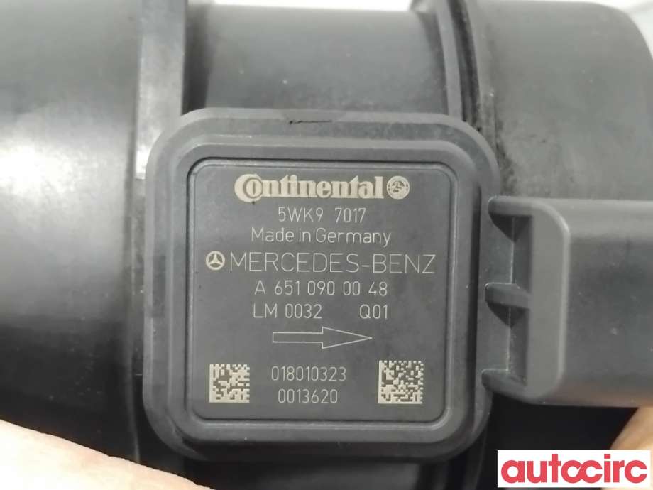 Luftmengde/luftmassemåler til Mercedes E-Klasse 2009-2013 (Fase 1) (W212) (W212) (MERCEDES|A6510900048|5WK97017)