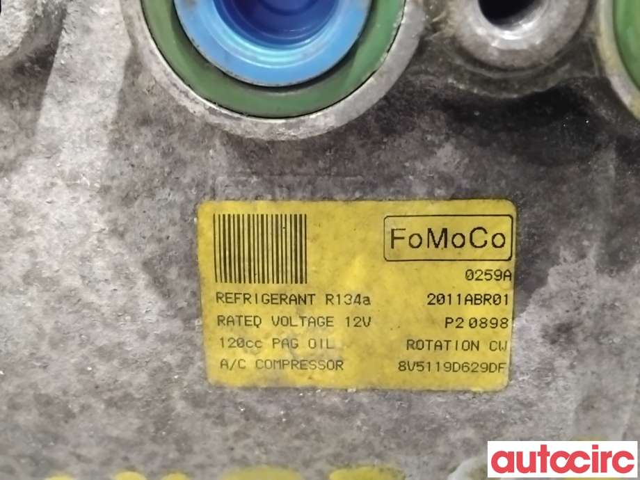 Aircondition kompressor til Ford Fiesta 2008-2012 (Type VI, Fase 1)  (FORD|1811104||8V5119D629DF)