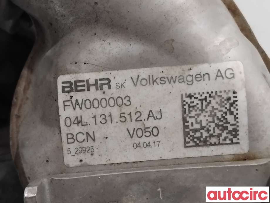 EGR-ventil til VW Caddy 2015-2020 (Type III, Fase 3) (VOLKSWAGEN|04L131512AJ|FW000003)