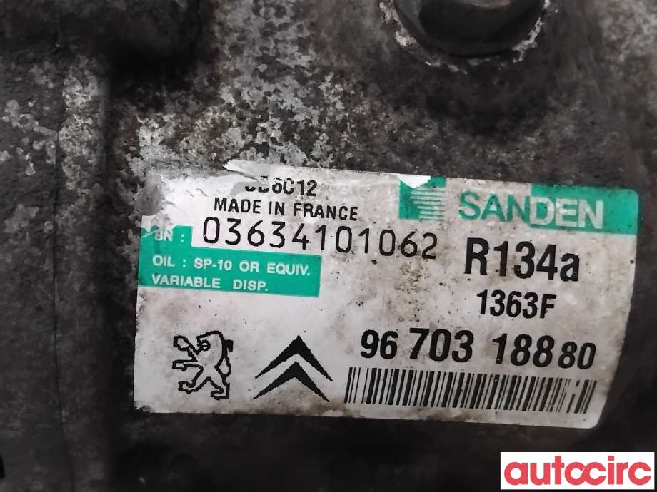 Aircondition kompressor til Peugeot Partner 2008-2015 (Type II, Fase 1)  (PEUGEOT|648701|SD6C121363|1671553680)