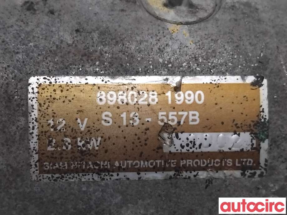 Starter diesel til Isuzu D-Max 2007-2012 (Type I)  (ISUZU|8-98028-199-0|S13-557B|8980281990)