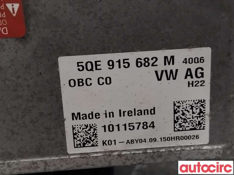 Batterilader (OBC - On Board Charger) til VW Passat 2015-2019 (Fase 1) (B8) (B8) (VOLKSWAGEN|5QE915682M|10115784)