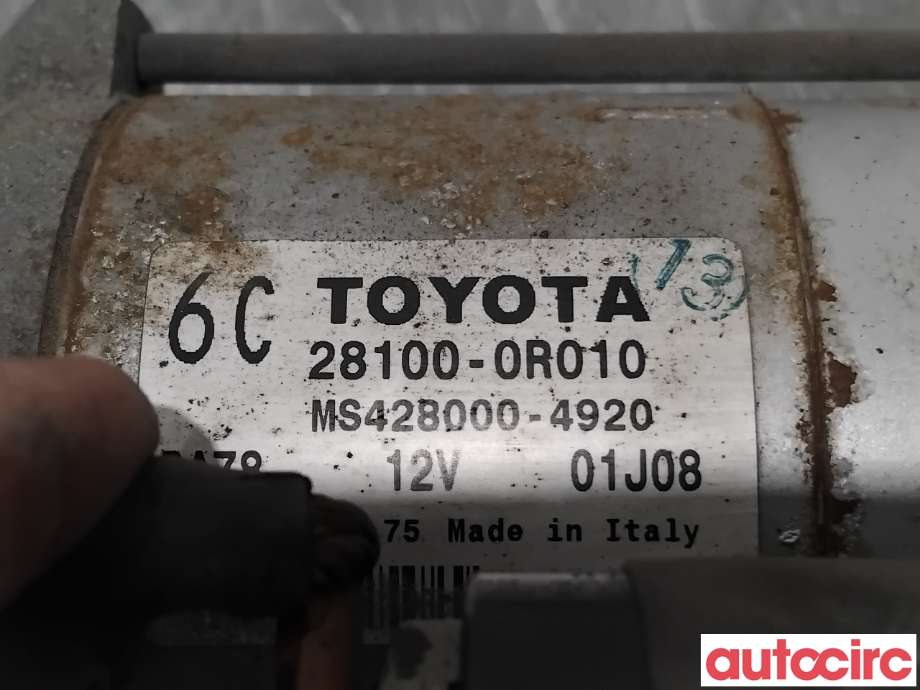 Starter diesel til Toyota RAV4 2006-2009 (Type III, Fase 1)  (TOYOTA|281000R010|MS428000-4920|28100-0R010)