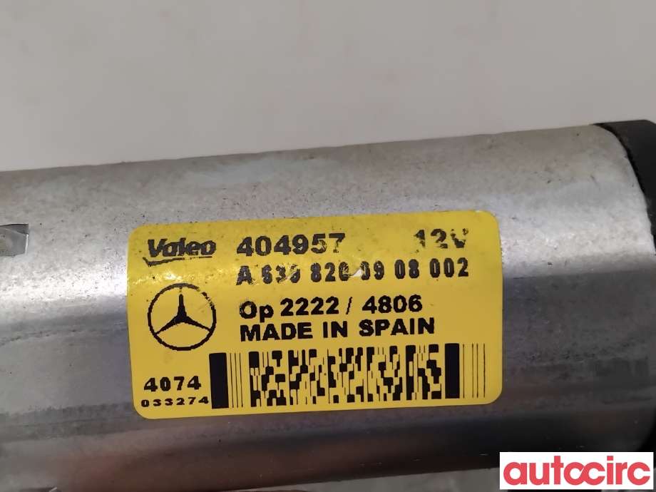 Viskermotor bakrute til Mercedes Vito/Viano 2010-2014 (Fase 2) (W639) (W639) (MERCEDES|A6398200908|404957)