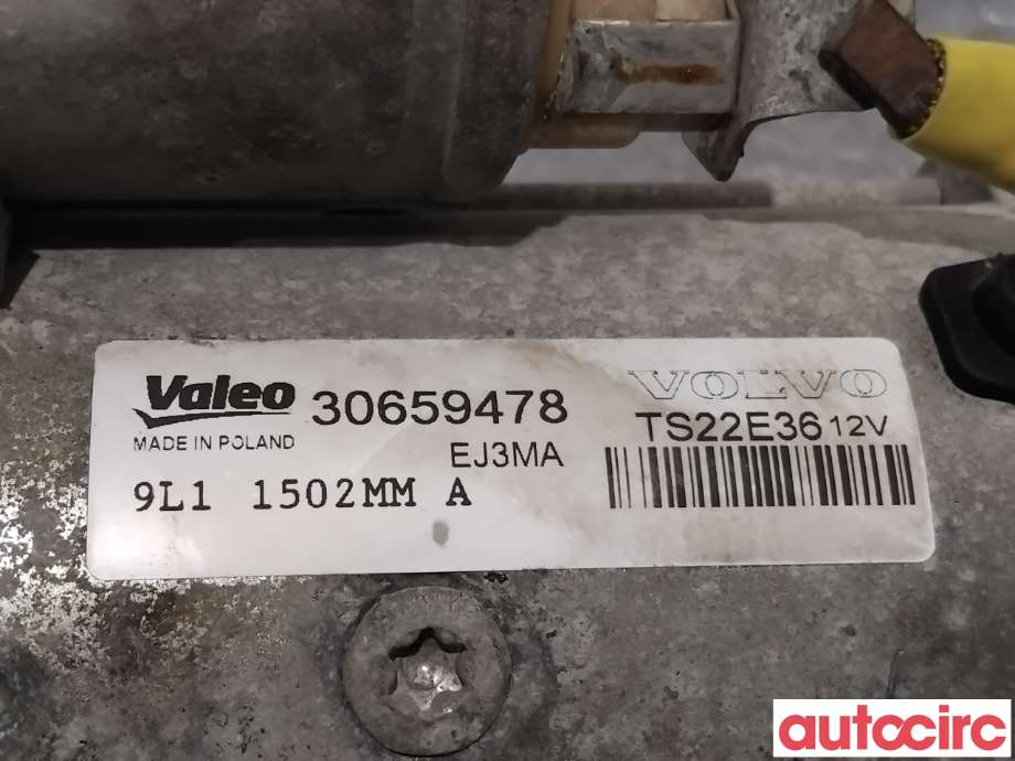 Starter diesel til Volvo V60 2010-2013 (Type I, Fase 1)  (VOLVO|36051780|TS22E36|30659478)