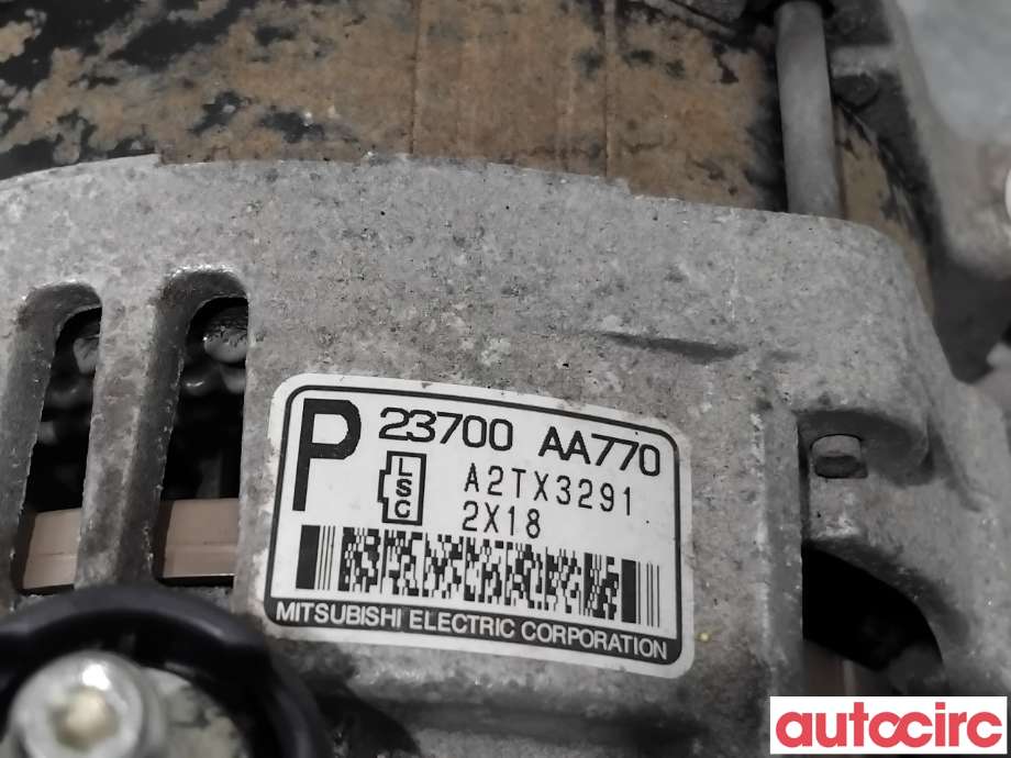 Dynamo til Subaru Forester 2013-2019 (Type IV)  (SUBARU|23700AA770|A2TX3291)