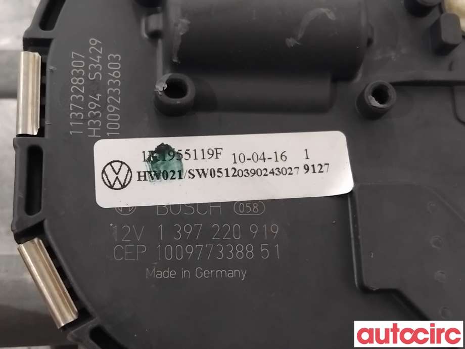 Viskermotor frontrute til VW Golf VI 2008-2012  (VOLKSWAGEN|1Q1955119B|1397220919|1Q1955119C)