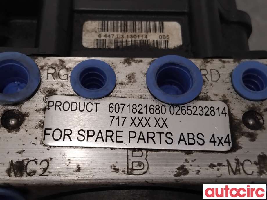 ABS sentral til Peugeot Expert 2007-2016 (Type II)  (PEUGEOT|1682606580|0265232814|6071821680)
