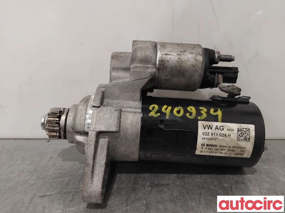 Starter diesel til VW Caddy, 2010-2015 (Type III, Fase 2)  (VOLKSWAGEN|02Z911024HX)