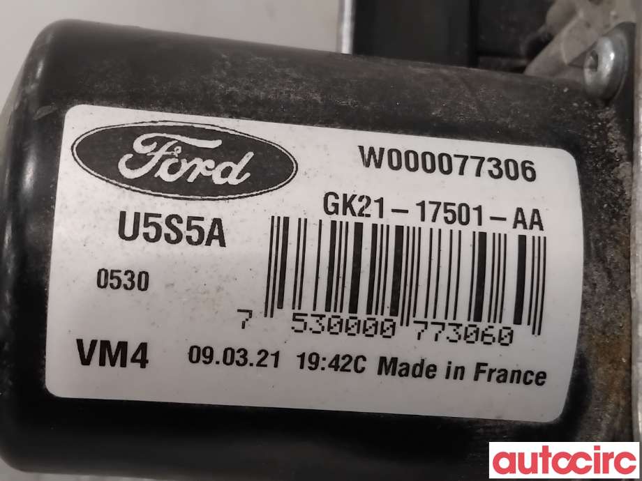 Viskermotor frontrute til Ford Transit Custom 2013-2023 (Type I)  (FORD|2006324|W000077306|GK21-17501-AA)