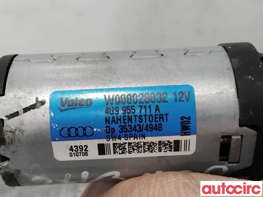 Viskermotor bakrute til Audi A6, Allroad 2012-2014 (Type III, Fase 1) (C7) (C7) (AUDI|8U0955711A|W000028032|4G9955711C)