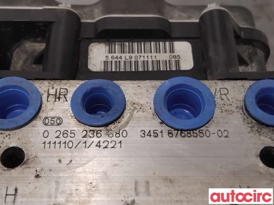 ABS sentral til BMW 3-Serie 2005-2011 (E90/E91/E92/E93) (E90/E91/E92/E93) (BMW|34516795394|0265236380|34516768550)