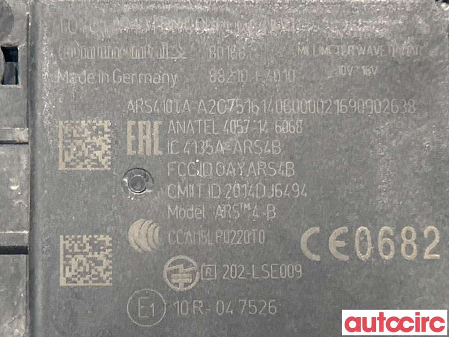 Sensor radar til Toyota C-HR 2016-->>  (TOYOTA|88210F4010)