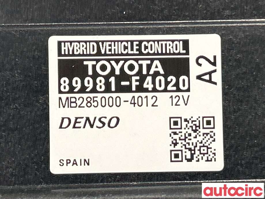 Styreenhet diverse til Toyota C-HR 2016-->>  (TOYOTA|89981F4020)