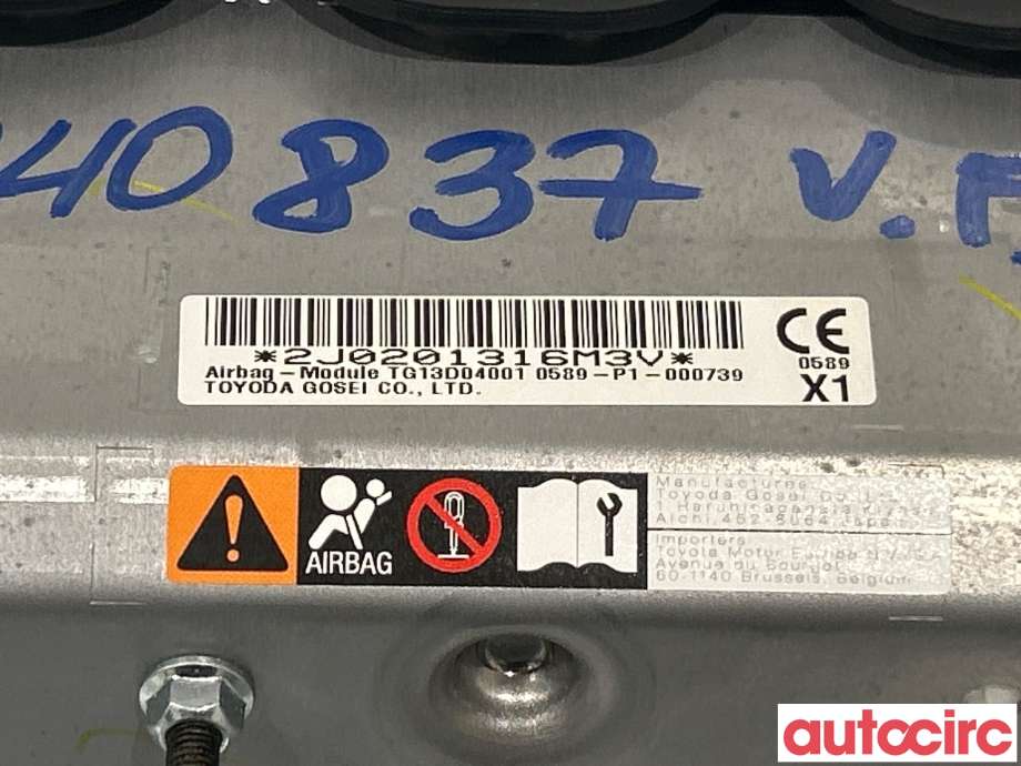 Airbag kne til Toyota C-HR 2016-->>  (TOYOTA|73901F4010)