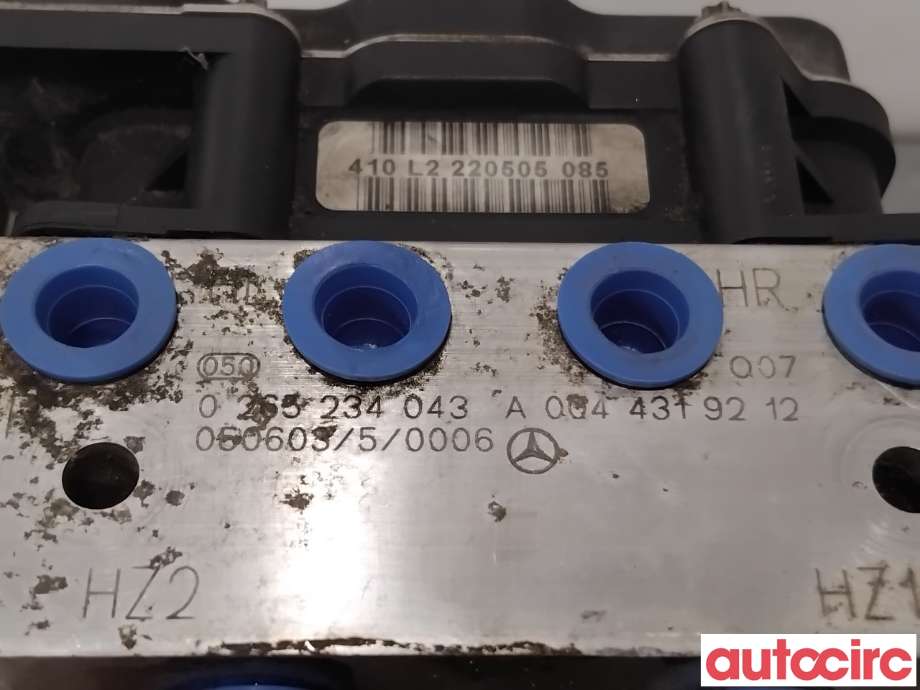 ABS sentral til Mercedes A-Klasse 2005-2012 (W169) (W169) (MERCEDES|A0044315212|0265234043|A0064310212)