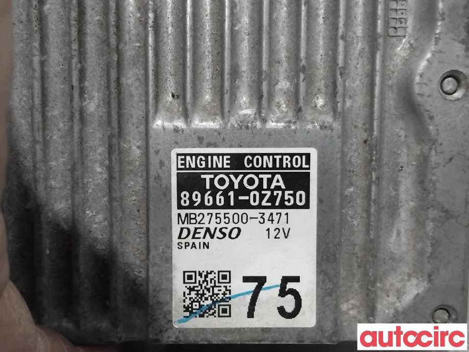 Styreenhet motor til Toyota Auris 2013-2015 (Type II, Fase 1)  (TOYOTA|896610Z750|275500-3471|89661-0Z750)