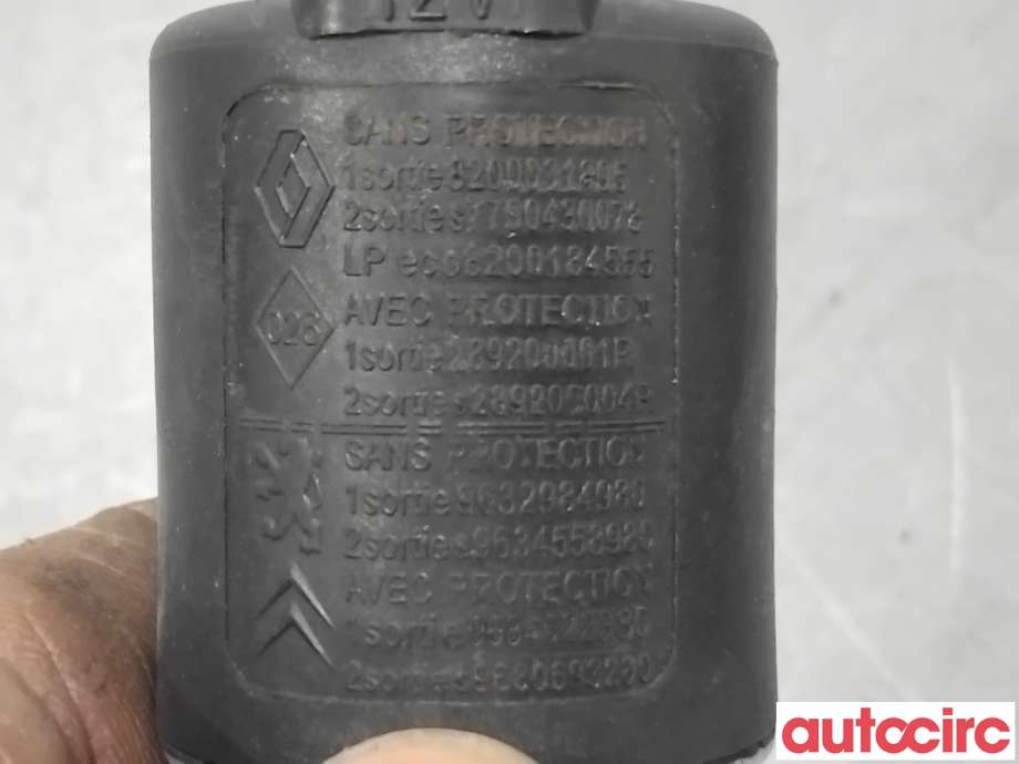 Spylerpumpe foran til Renault Megane 2009-2016 Type III (RENAULT|289200004R|9634558980|7700430078)