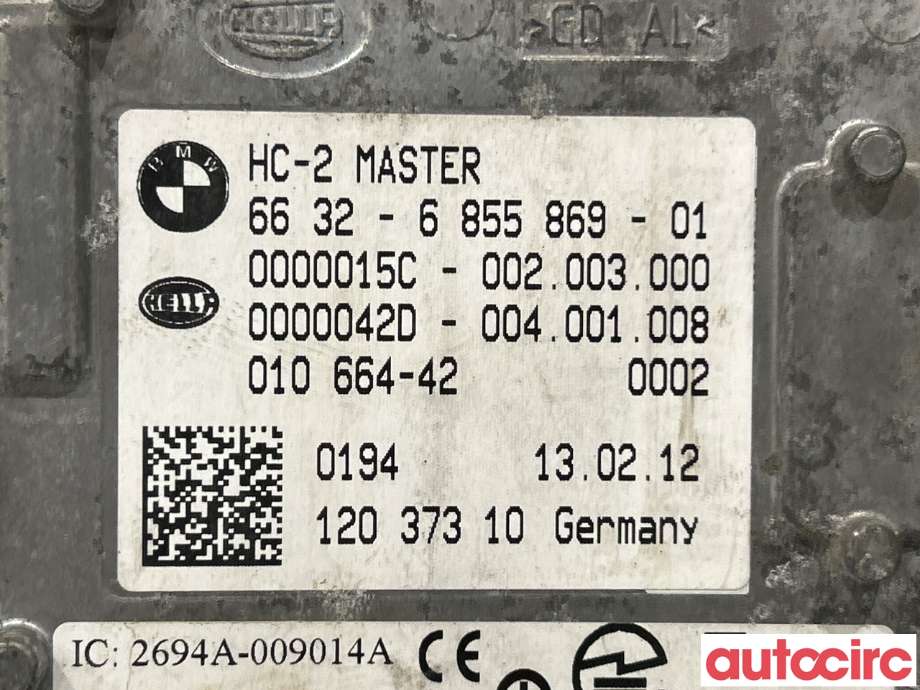 Sensor radar til BMW 5-Serie 2010-2017 (F10/F11) (F10/F11) (BMW|66326855869|66326880093)