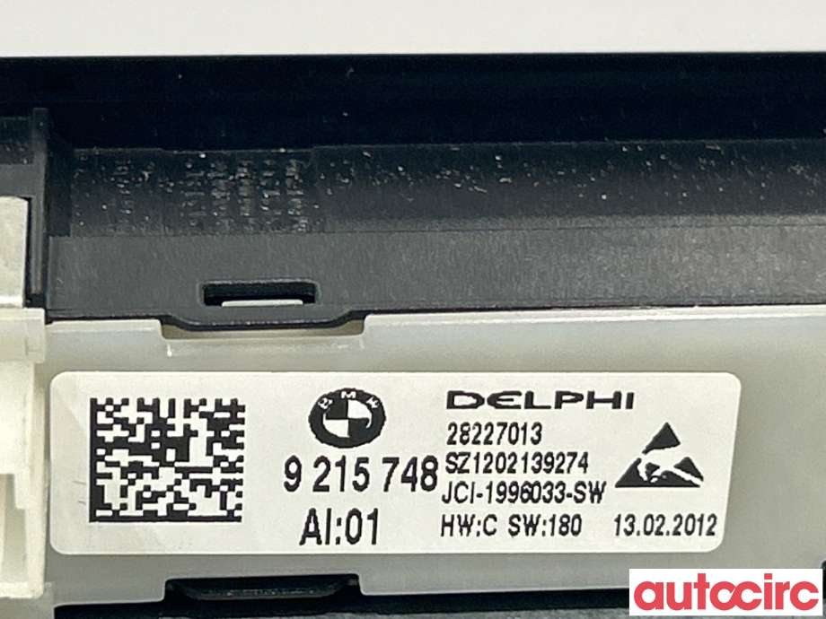 Bryterpanel førersete til BMW 5-Serie 2010-2017 (F10/F11) (F10/F11) (BMW|61319361237)