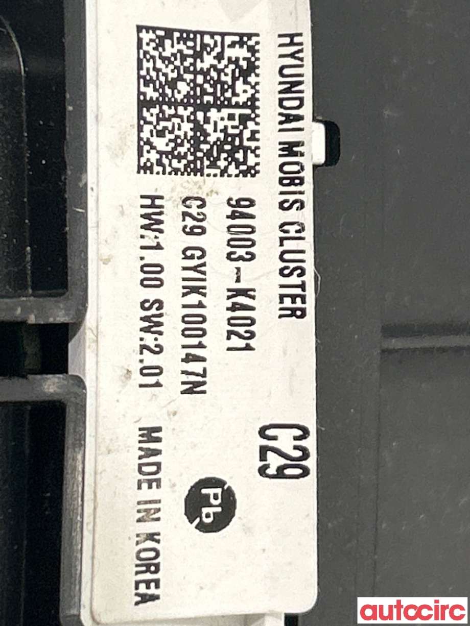 Instrumentpanel til Hyundai Kona 2017-2021 (Type I, Fase 1)  (HYUNDAI|94003K4021)